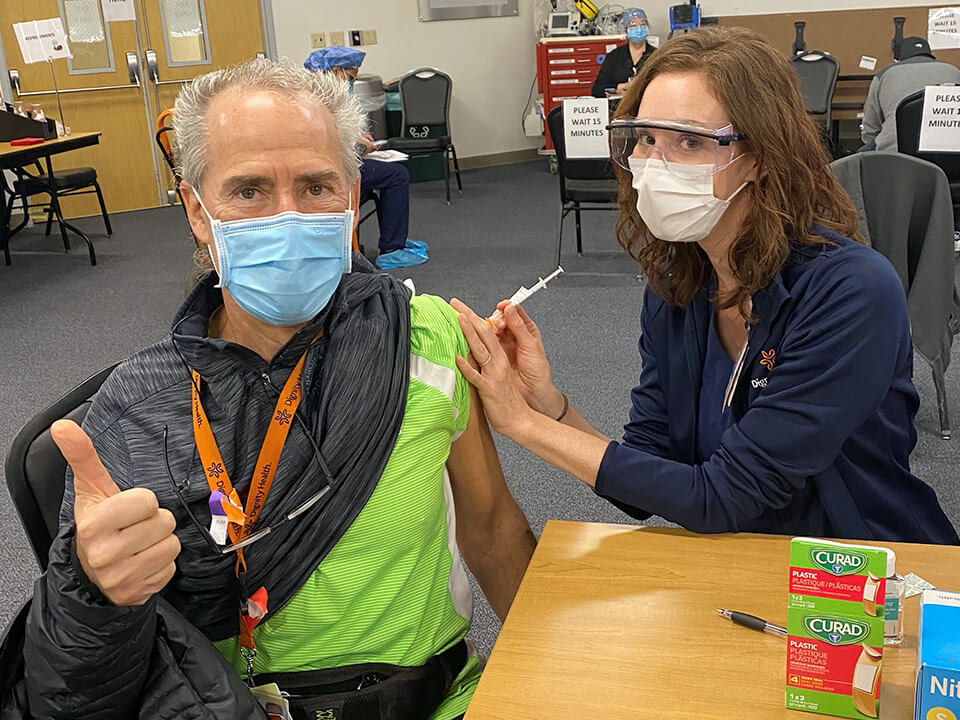 RCMG Team is getting vaccinated for covid 19